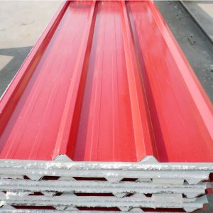 Roofing Panel Building Metal Material Polyurethane Color Coated Sandwich Panel