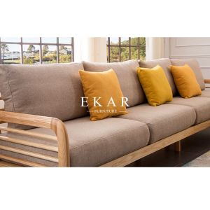 New Model 6 Seater Wood Sofa Set