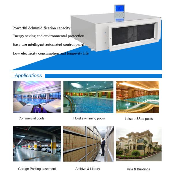 New Arrivals Slim Size 50L/D Greenhouse Basement Warehouse Ceiling Mounted Dehumidifier
