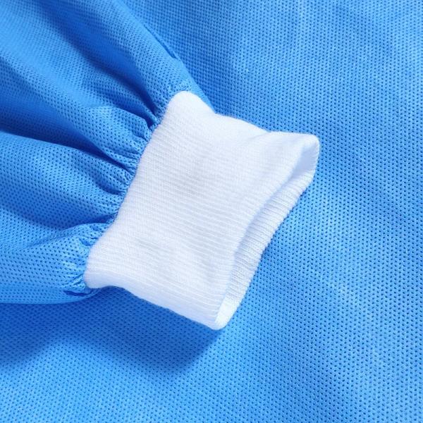 18-40gsm Medical Disposable Isolation Gown PP Spunbonded Non Woven Medical Gown