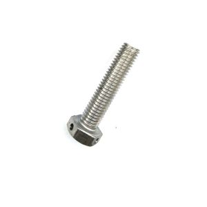 SS304 SS316 Passivated Hex Head Bolts Fully Threaded With Wire Holes