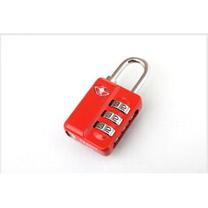 Quality shnke zinc alloy TSA 3-digit travel luggage lock for sale