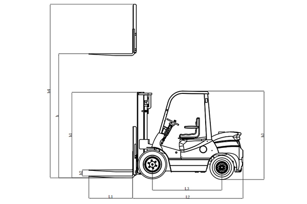 Diesel Forklift 2-4 Tonne