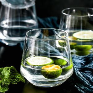 SGS Ice Cream BPS Free 330ml Engraved Glass Coffee Mugs