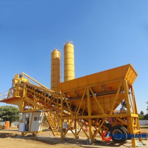 Automatic Working Mobile Batching Plant YHZS35 With 35m3/Hour