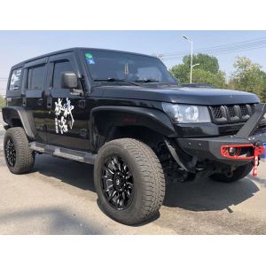 Black Milled PCD Jante 17 Inch 4x4 Off Road Rims impact resistant