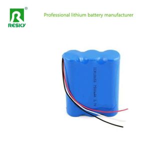 18650 Lithium Ion Battery Pack 3s 11.1v 2600mAh For CCTV Camera