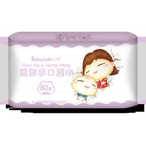 Custom Spunlace Non Woven Disposable Wet Wipes Individually Packaged