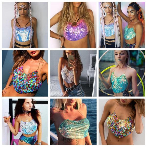 Buy Sequin Bustier body chain at wholesale prices