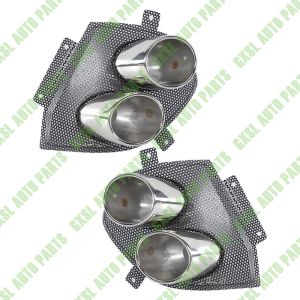 For Ferrari California Left & Right Exhaust Tailpipe Trim Hood Exhaust Grill OEM 80666700 80666800