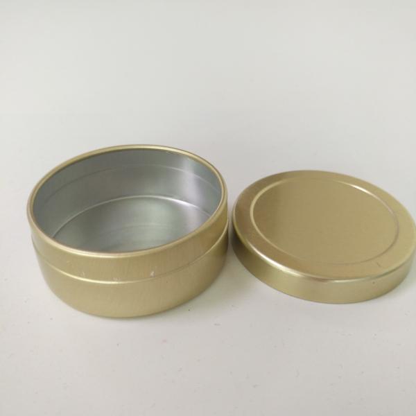 Recycled Material Round Aluminium Tins Container Waterproof For Cosmetic Products