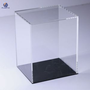Fire Proof Rectangular Acrylic Toy Display Case Waterproof Customized Design