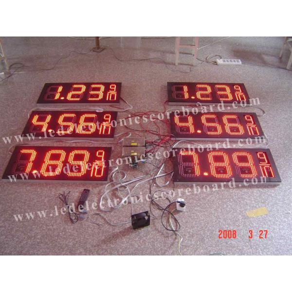 8.88 9 / 10 Led Gas Price Display , Digital Gas Station Price Signs Outdoor Type
