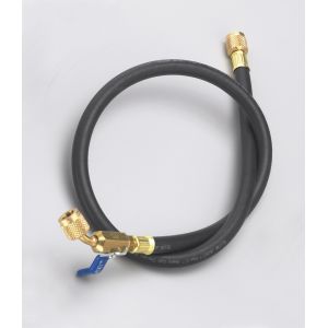 36" Inch Premium Refrigerant Charging Hose with Ball Valve in Red , Yellow ,