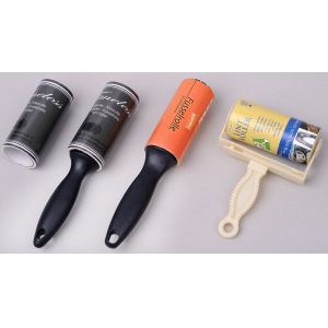 Adhesive Lint Remover Roller with spiral Cut paper
