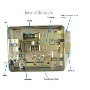 12V Electric Mechanical Lock For Wooden Door Metal Door Low Noise Automotive
