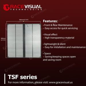 TSF Series Transparent LED Screen for Indoor Fixed Displays