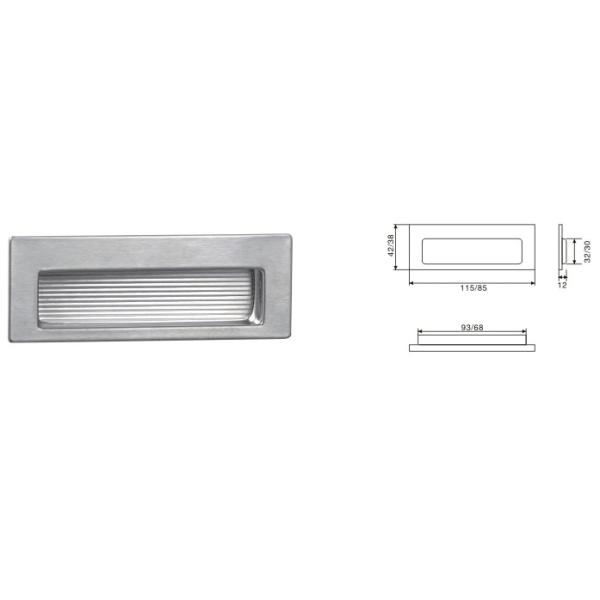 furniture concealed flush Hidden Pull Handles recessed hidden stainless steel cabinet pull handle