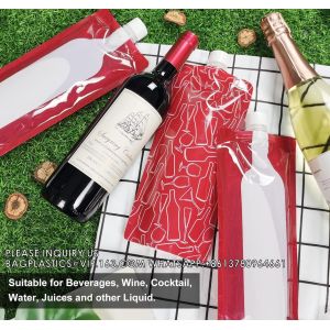 Foldable Wine Bags Travel Wine Bags Wine Pouch With Collapsible Funnel Wine