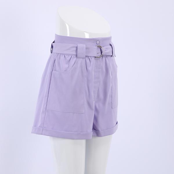 Qinsi Korean Sweet Women Casual Solid Wide Leg Loose Cotton Short Pants with Belt 2023 Summer Elegant High Waist Shorts