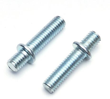 Buy M14 Size Steel Hex Head Bolt Double Threaded Bolt With Round Washer Attached at wholesale prices