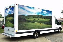 DC5V Working Voltage Mobile Truck LED Display for Outdoor Advertising Computer Synchronous Control Mode