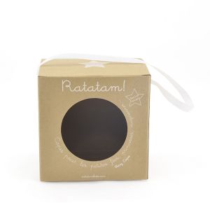 Custom Printed 350gsm Kraft Cardboard Package Box With Display Window