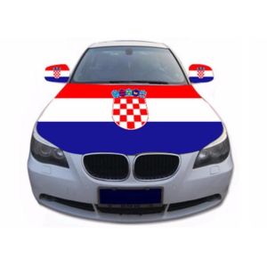 Custom Elastic Printed Car Hood Covers Heat Transfer Polyester Material