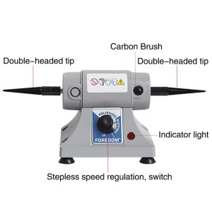 Double Head Foredom Polishing Bench Lathe Tabletop 0-7000rpm