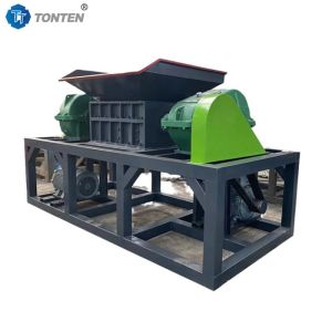 Automatic Double Shaft Shredder Rubber Tire Film Machine Shredder Price