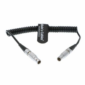 Alvin's Cables 5 Pin Male to 5pin Timecode Coiled Cable for Sound Devices ZAXCOM