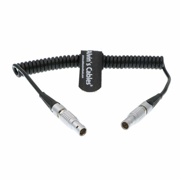 Alvin's Cables 5 Pin Male to 5pin Timecode Coiled Cable for Sound Devices ZAXCOM