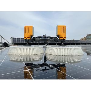 X4 Double Head Solar Cleaning Rotating Brush Soft Bristle