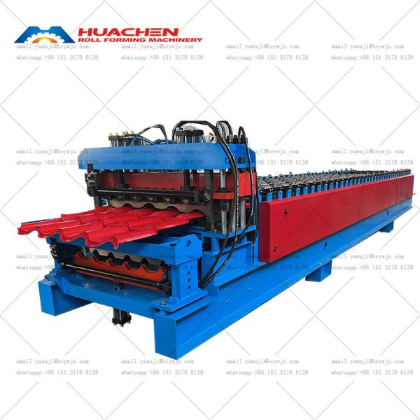 Buy Glazed Trapezoidal Sheet Making Roof Panel Rollformer Machine at wholesale prices