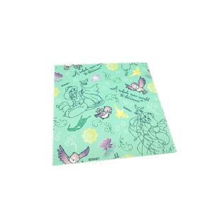 Green / Yellow Microfiber Lens Cleaning Cloth For Eyewear / Eyeglasses