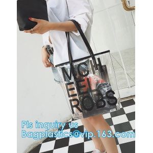popular big handbags PVC printing women bag, Shoulder Bags Popular Women Beach