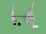 One Piece ECG Lead Cable Reusable TPU Material With DB9M / MD6M Model