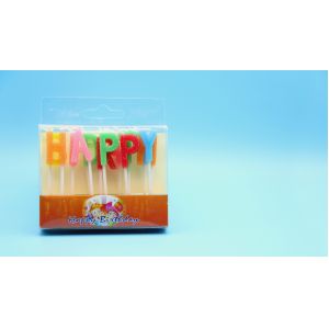 China Happy Birthday Letter Glitter Birthday Candles 13pcs , Alphabet Cake Candles on sale