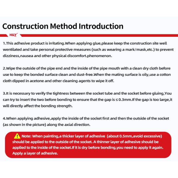 Professional PVC Solvent Cement For Pipe Connection Strong Bond And Leak Proof