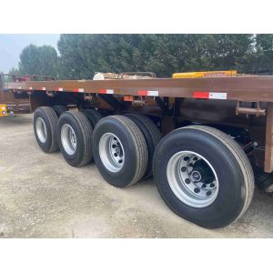 Max Payload 20001-25000 kg CIMC 4-Axle Flatbed Semi-Trailer for Truck Trailer