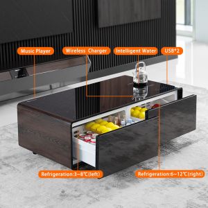 Living Room Furniture Multifunctional Fridge Table with Teapot and Wireless