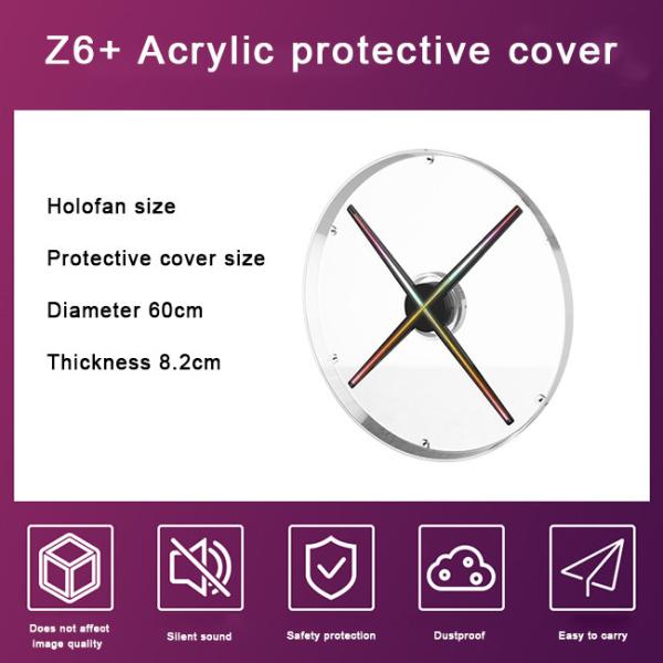 52CM Portable Fan Hologram Display High Impact 3D Fan Display
