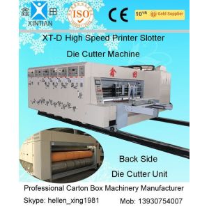 China High Precision Steel Automatic Carton Making Machine CE with Ceramic Anilox Roller on sale