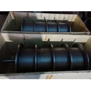 Quadruple Carbon Steel Grooved Winch Drum With Shaft