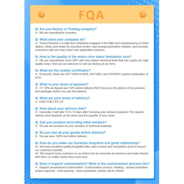 Professional custom and product OD57.8mm 12 slot Stator and Rotor for high speed Motor