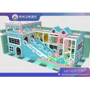 Toddler Ocean Theme Indoor Playground With Slide And Obstacles