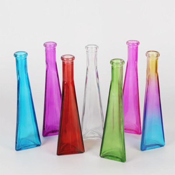 Artificial Flower Infinity Vases Polished Crystal Glass Vases