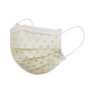 Surgical Disposable Protective Face Mask Yellow 3 Layers