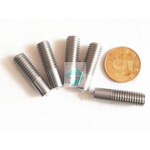 Stainless Steel Annular Grooved Stud Welding Pins , Copper Plated Mild Steel M5