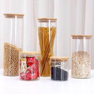 China Borosilicate Glass Empty Storage Jar on sale